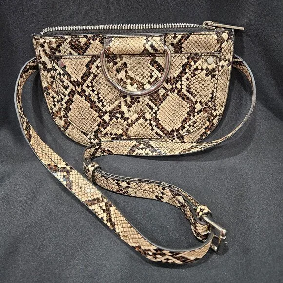 Zara snakeskin belt bag best sale